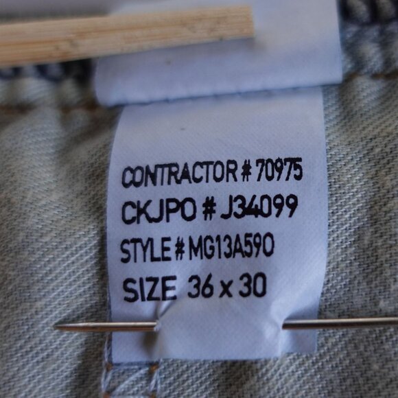 Men's Calvin Klein Jeans Straight Leg Cotton Rocker 36 / 30 - Picture 5 of 12